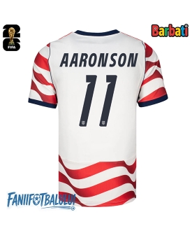 Statele Unite Brenden Aaronson #11 Tricou Fotbal Replică Mondial 2026 Barbati Acasa